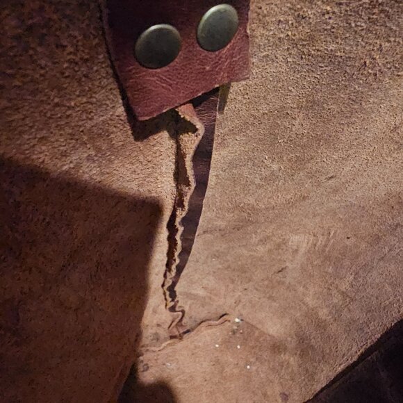 Large leather cow hide tote - Picture 7 of 10